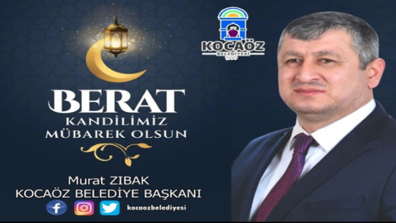 Murat Zıbak, Berat Kandili dolayısıyla bir mesaj yayımladı