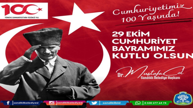 Mustafa Çöl, cumhuriyetimizin 100. yılı sebebiyle bir mesaj yayımladı