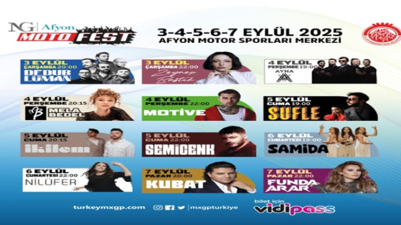 NG Afyon Motofest; müzik, şov ve eğlenceyi bir arada sunacak