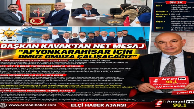 AK Parti İl Başkanı Kavak'tan Net Mesaj