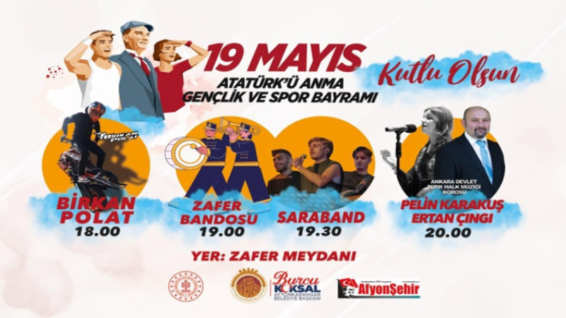 19 Mayıs dolayısıyla Afyon Belediyesi çeşitli etkinlikler yapacak