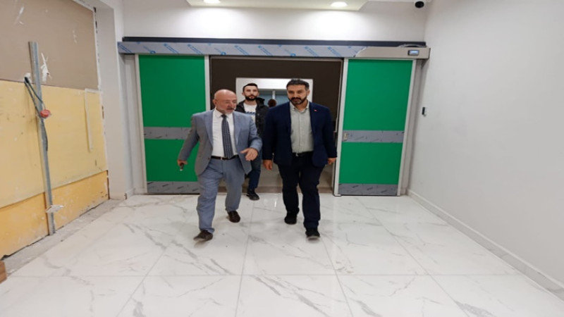 Başkan Şahin, erişkin acil servisinde yapılan çalışmaları inceledi