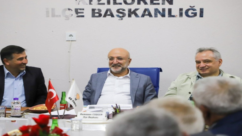 AK Parti İl Başkanı Turgay Şahin, Kızılören'de teşkilatla buluştu