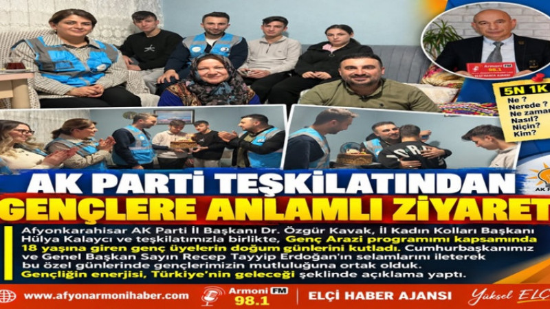 AK Parti Teşkilatından Gençlere Anlamlı Ziyaret   