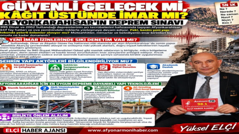 Afyonkarahisar'ın Deprem Sınavı Ne Durumda?