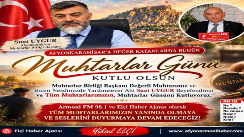 Başkan Suat Uygur Nezdinde Tüm Muhtarların Günü Kutlandı   