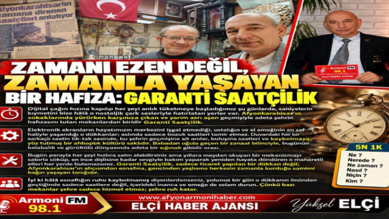 Zamanla Yaşayan Bir Hafıza: Garanti Saatçilik   